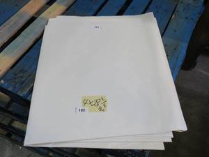 NEW Vinyl Tarp Remnant - 4 x 28 White  White Vinyl tarp - 13 oz. Midweight Duty
