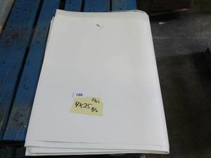 NEW Vinyl Tarp Remnant - 4 x 25 Black  White Vinyl tarp - 12 oz. Midweight Duty