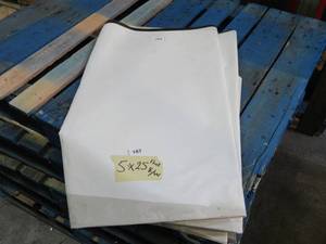 NEW Vinyl Tarp Remnant - 5 x 25 Black  White Vinyl tarp - 12 oz. Midweight Duty