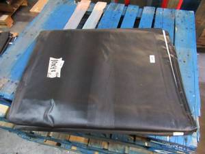NEW Vinyl Tarp - 10 x 48 Black  White Vinyl tarp - 7 oz. Lightweight Duty