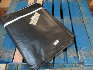 NEW Vinyl Tarp Remnant - 8 x 100 Black  White Vinyl tarp - 7 oz. Lightweight Duty