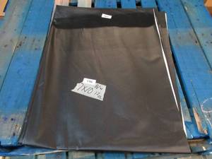 NEW Vinyl Tarp Remnant - 7 x 10 Black  White Vinyl tarp - 12 oz. Midweight Duty