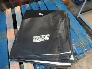 NEW Vinyl Tarp - 8 x 30 Black  White Vinyl tarp - 7 oz. Lightweight Duty
