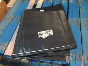 NEW Vinyl Tarp - 16 x 29 Black  White Vinyl tarp - 7 oz. Lightweight Duty
