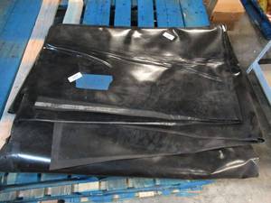 NEW Vinyl Tarp Remnant - 10 x 14 Black  Black Vinyl tarp - 20 oz. Heavyweight Duty