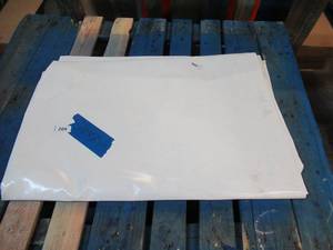 NEW Vinyl Tarp Remnant - 7 x 10 White  White Vinyl tarp - 20 oz. Heavyweight Duty