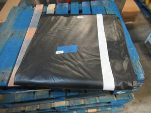 NEW Vinyl Tarp - 16 x 37 Black  White Vinyl tarp - 7 oz. Lightweight Duty