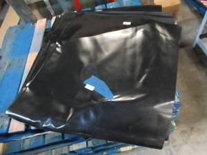 NEW Vinyl Tarp Remnant - 5 x 25 Black  Black Vinyl tarp - 20 oz. Heavyweight Duty