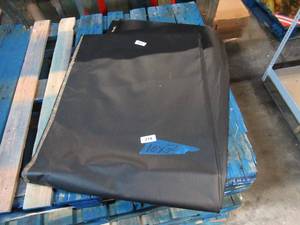 NEW Vinyl Tarp Remnant - 7 x 10 Black  White Vinyl tarp - 13 oz. Midweight Duty
