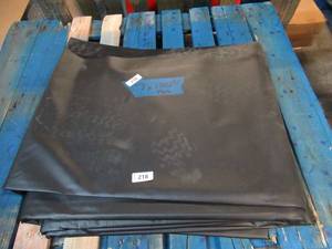 NEW Vinyl Tarp Remnant - 7 x 100 Black  White Vinyl tarp - 13 oz. Midweight Duty