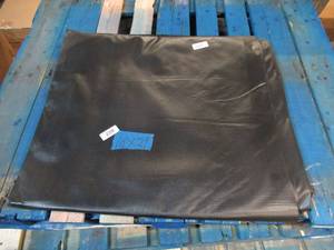 NEW Vinyl Tarp - 16 x 29 Black  White Vinyl tarp - 9 oz. Lightweight Duty