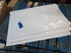 NEW Vinyl Tarp Remnant - 3 x 31 White  White Vinyl tarp - 20 oz. Heavyweight Duty