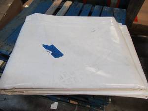 NEW Vinyl Tarp Remnant - 25 x 25 White  White Vinyl tarp - 20 oz. Heavyweight Duty
