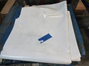 NEW Vinyl Tarp Remnant - 9 x 32 White  White Vinyl Tarp - 20 oz. Heavyweight Duty