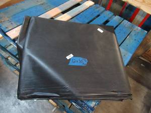 NEW Vinyl Tarp - 12 x 30 Black  White Vinyl tarp - 9 oz. Lightweight Duty