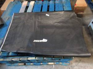 NEW Vinyl Tarp Remnant- 6 x 34 Black  White Vinyl tarp - 13 oz. Midweight Duty
