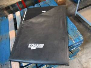 NEW Vinyl Tarp Remnant - 8 x 46 Black  White Vinyl tarp - 13 oz. Midweight Duty