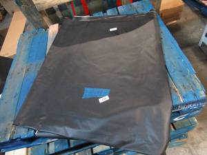 NEW Vinyl Tarp Remnant - 6 x 41 Black  White Vinyl tarp - 13 oz. Midweight Duty