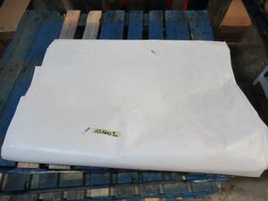 NEW Vinyl Tarp Remnant - 10 x 40 White  White Vinyl tarp - 13 oz. Midweight Duty