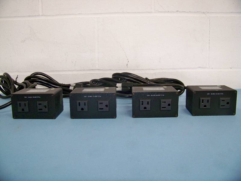(4) Extron AC 102 US Cable Cubby Power Modules