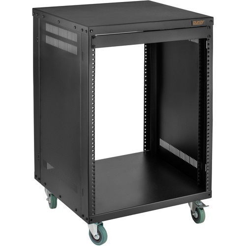 Auray ERS-12U 12-Space Steel Equipment Rack with 3 Locking Casters - NEW IN BOX