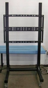 Peerless Heavy-Duty Rolling Dual TV  Monitor StandCart