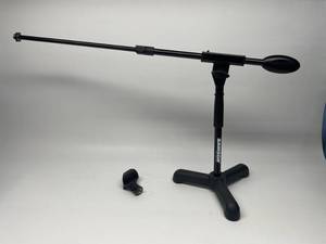 Samson MB1 Heavy Duty Low-Profile Adjustable Mini Boom Microphone Stand with Shure Mic Clip Adapter