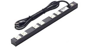 Lowell ACS-1506 12 Power Strip  6 (15 Amp) Outlets, Wall Wart Spacing - NEW IN BOX