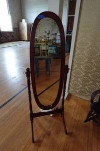 Free Standing Wood Framed Mirror