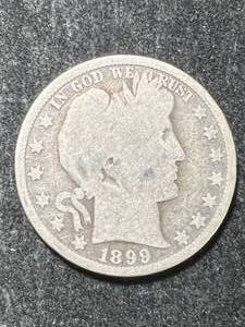 1899 US BARBER HALF DOLLAR