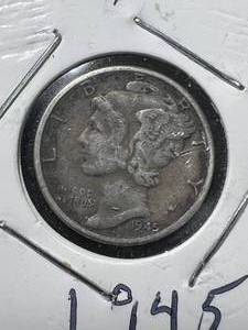 1945 US MERCURY DIME