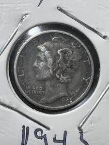 1945 US MERCURY DIME