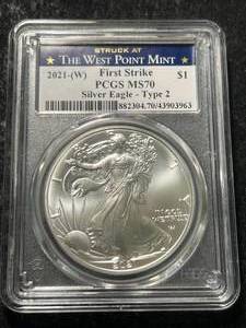 2021-W AMERICAN SILVER EAGLE PCGS MS70