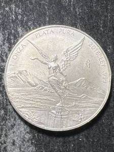 2016 MEXICAN LIBERTAD 1 TROY OZ .999 FINE SILVER