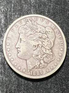1889 US MORGAN SILVER DOLLAR
