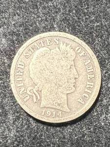 1914-D US BARBER DIME