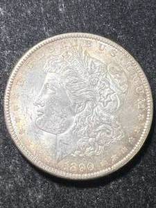 1890 US MORGAN SILVER DOLLAR