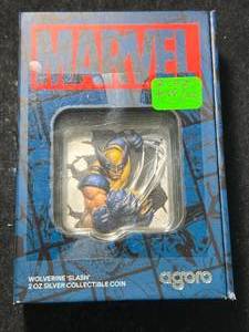 2 TROY OZ .999 FINE SILVER MARVEL WOLVERINE BAR IN BOX