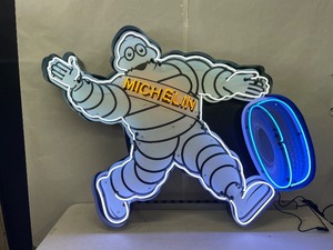 Michelin Man, NIB - neon and digital graphics