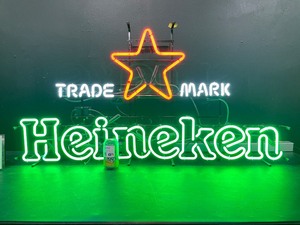 Large Heineken with star trademark  logo