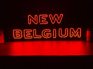 New Belgium Brewing double-stroke neon sign