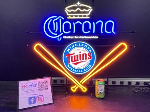 MN Twins baseball, MLB  Corona Beer LED