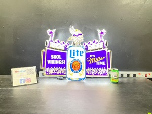 Miller Lite Vikings LED, with Viking ship