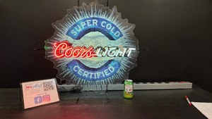 Coors Light, Super Cold Certified neon sign