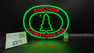 Anchor Steam Christmas Ale neon sign