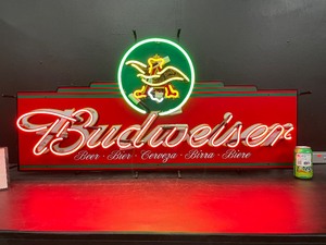Budweiser script with eagle