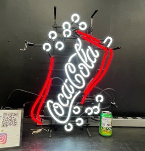 Coke, Coca-Cola bubbles, neon sign