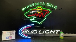 Minnesota Wild, Bud Light neon sign