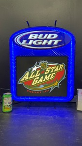 NHL All-Star Game 2004, MN Wild, Bud Light, neon back-lit, NIB