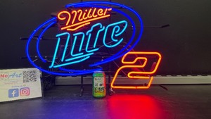 Miller Lite #2 neon sign